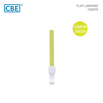 CBE 132975 Nylon Flat Lanyard - Lemon Green