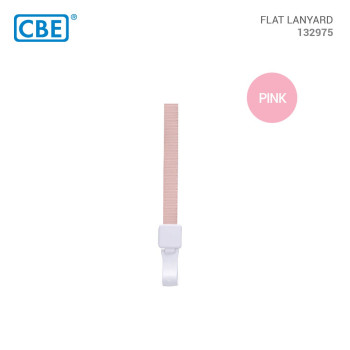 CBE 132975 Nylon Flat Lanyard - Pink