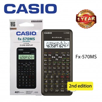 CASIO FX-570MS 2nd Edition Scientific Calculator 2-LINE DISPLAY 