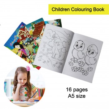Children Coloring Book A5 size (16pages)