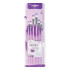 Flat Nylon Artist Brush Set - Purple (6pcs/pkt)