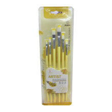 Flat Nylon Artist Brush Set - Yellow (6pcs/pkt)