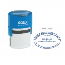 Colop OV44 Self-Inking Stamp 27mm x 43mm - Red Ink