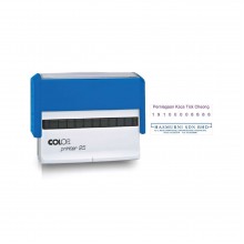 Colop P25 Self-Inking Stamp 14mm x 74mm - Blue Ink