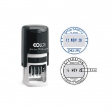 Colop R24D Self-Inking Dater Stamp 23mm - Red Ink