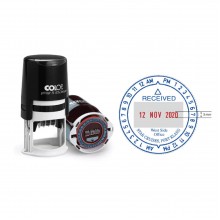 Colop R40D/12H Self-Inking Dater Stamp 40mm - Red Ink