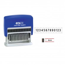 Colop S120/13 Self-Inking Numbering Stamp 13 Digits 4mm - Red Ink