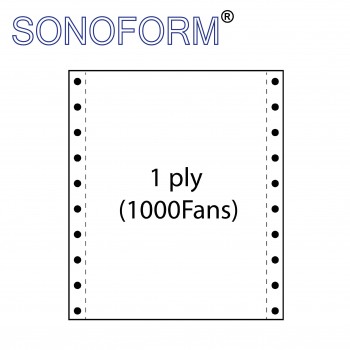 Computer Form 9.5IN x 11IN 1 Ply NCR 1000 Fans