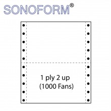 Computer Form 9.5in x 11in - 1ply 2up (1000fans)