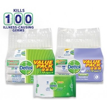 Dettol Wet Wipes (Anti Bacterial or Personal Care Sensitive)