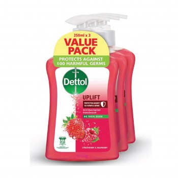 Dettol Liquid Hand Wash Strawberry Value Pack (3x250ml)