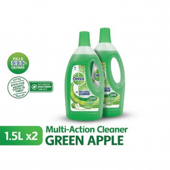 Dettol Multi Surface Cleaner Green Apple Value Pack (2x1.5L)