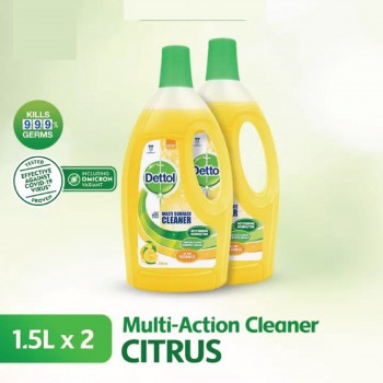 Dettol Multi Surface Cleaner Citrus Value Pack (2x1.5L)