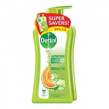Dettol Shower Gel 950G Lasting Fresh (Twin Pack)
