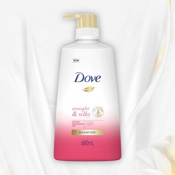 Dove Straight and Silky Shampoo - 680ml