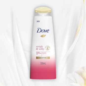 Dove Straight and Silky Shampoo - 330ml
