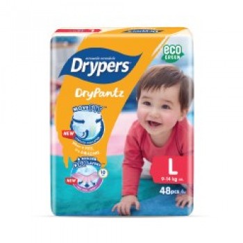 Drypers Drypantz L size 9-14kg (48 + Free 8pcs)