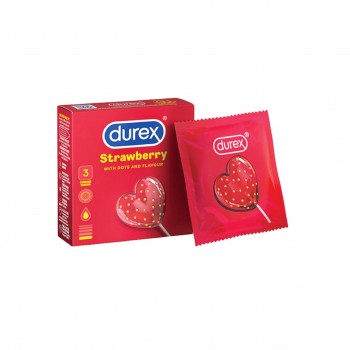 Durex 3's Condom - Strawberry