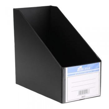 EAST FILE PVC MAGAZINE BOX 412 6" Black