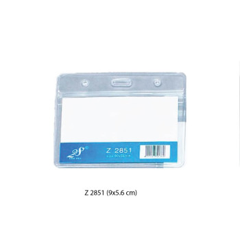 East-File 2851Z Name Badge With Zip Card Size Horizontal 90mm x 56mm - 10pcs/pkt