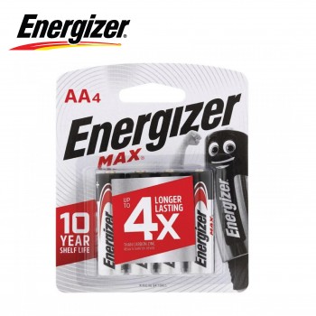 Energizer MAX AA Alkaline Batteries - 4pcs pack