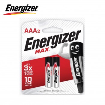 Energizer MAX AAA Alkaline Batteries - 2psc pack
