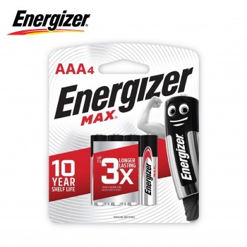 Energizer MAX AAA Alkaline Batteries - 4pcs pack