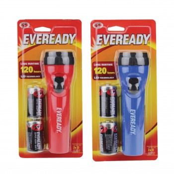Eveready LED Torch Light with 2D Batteries (LC1L2DWB)