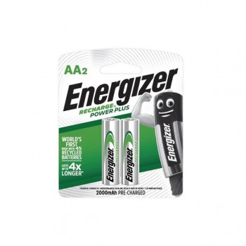 Energizer Power Plus AA Rechargeable Batteries - 2-count - 2000mAh 