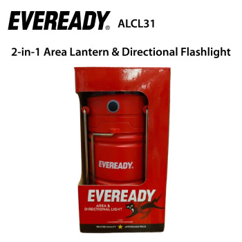 Eveready ALCL31 2-in-1 Tanglung Kawasan & Lampu Suluh Arah / Area Lantern & Directional Flashlight 3AA 350/60Lumens