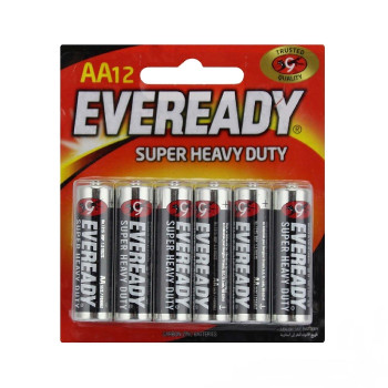 Eveready Super Heavy Duty AA Battery (12pcs/card)