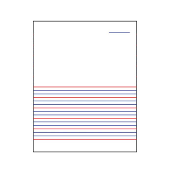 Standard Exercise Book 76pages - Half Red Blue 4 Line (10books/pack)