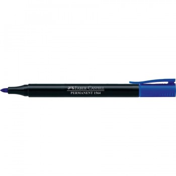 Faber-Castell 1564 Slim Permanent Marker Pen (Blue)