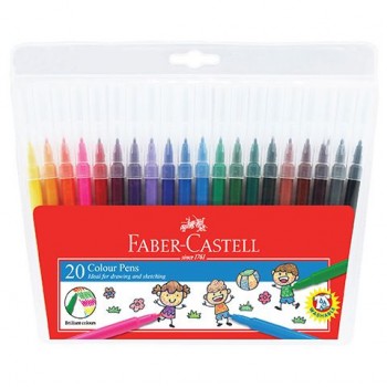Faber Castell Fibre Tip Colour Pens 154320 - 20pcs