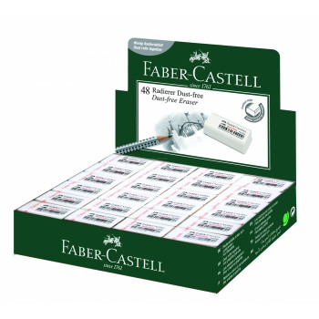 Faber-Castell 187089 Dust Free Eraser Small (48pc / box)