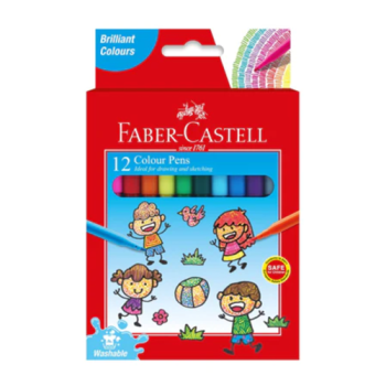 Faber-Castell 154313 Fibre Tip Colour Pens (12pcs/pkt)