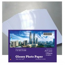 Glossy Photo Paper 180gsm A4 size  (210mm x 297mm)