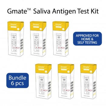 Gmate Antigen Salive Home Test Kit Bundle (6pcs)