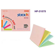 Hopax 21575 Magic Stick Notes 3in x 4in - Pastel Colour (25s' x 4 Colours)