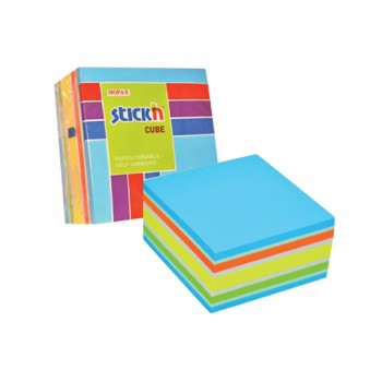 Hopax 2x2in Cube Notes Mix Color 250sheets/cube (21535)