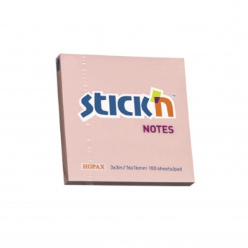 Hopax 3x3in 100sheets Stick On Note Pink (21148)