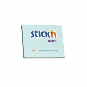 Hopax 3x4in 100'S Stick On Note Blue (21152)