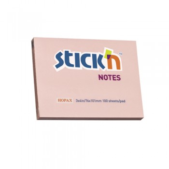 Hopax 3x4in 100'S Stick On Note Pink (21151)