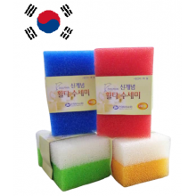 Korea Imitation Loofah Kitchen Sponge 韩国丝瓜洗碗块 (2pcs)