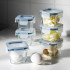 365+ Glass Food Container with Lid 180ml (3pcs/set) [Set 3 Bekas Makanan Kaca 365+ Bertutup 180ml]