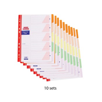 Index Divider 5 Color (10sets/pack)