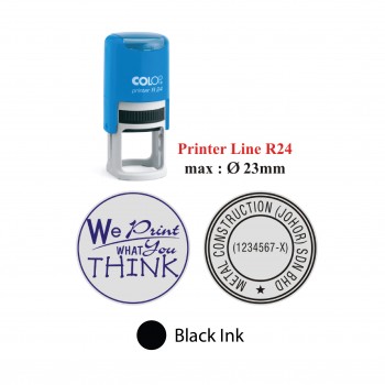 Instant Custom Self Inking Stamp R24 - Black Ink