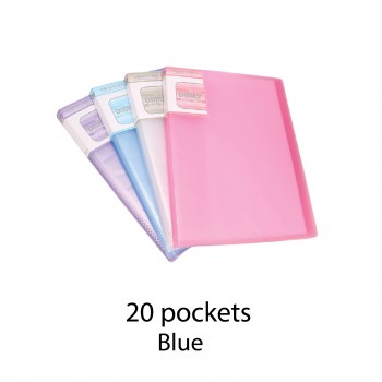 Kobest A5 20 pockets Clear Book Pastel Blue (A5320)