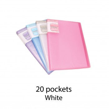 Kobest A5 20 pockets Clear Book White (A5320)