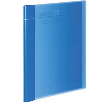 Kokuyo Novita Alpha Expandable Clear Book Blue
